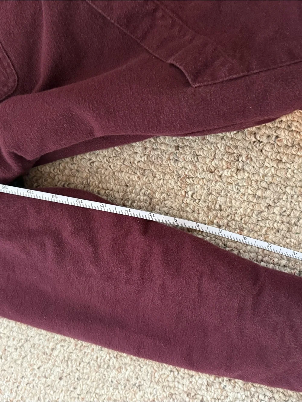 Vintage L.L. Bean Maroon Sherpa-Lined Barn Jacket - Picture 4 of 12